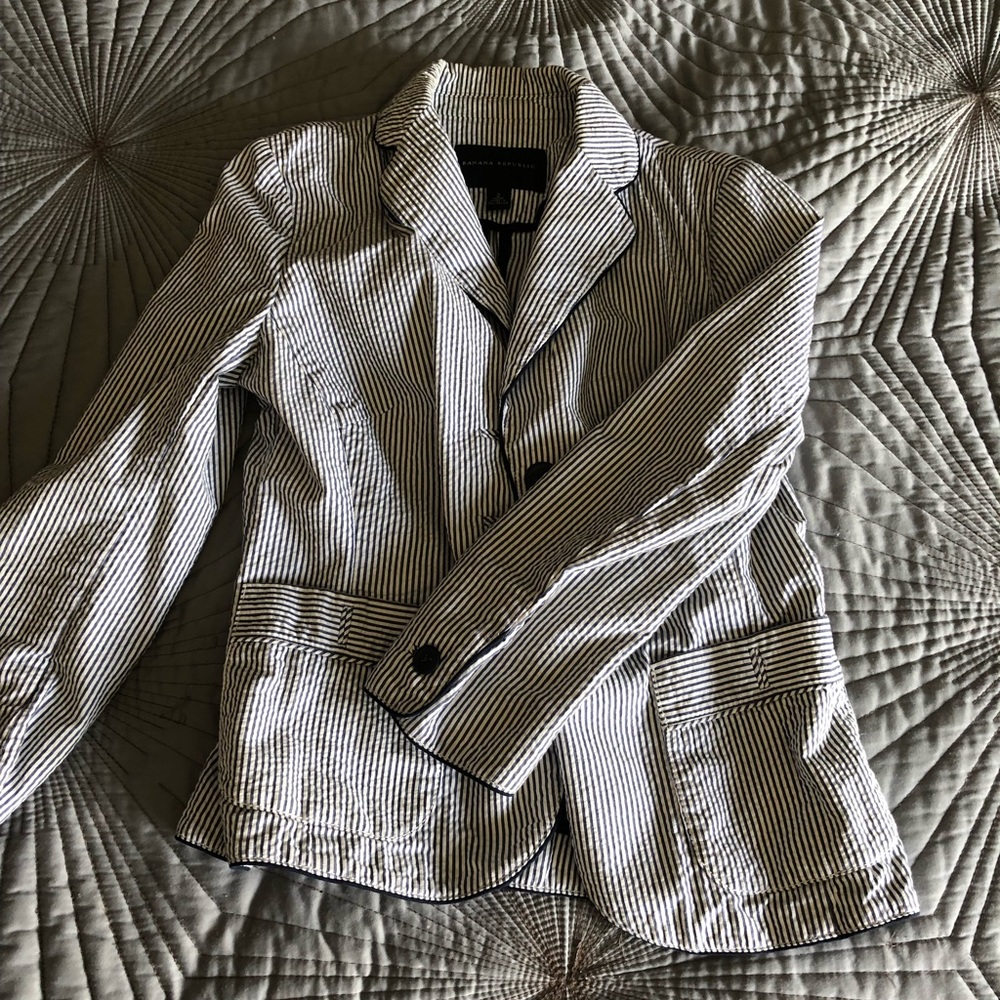 Banana Republic Seersucker blazer